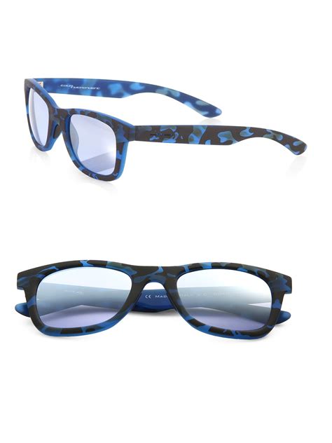 Italia Independent Camo Wayfarer Sunglasses In Blue For Men Lyst