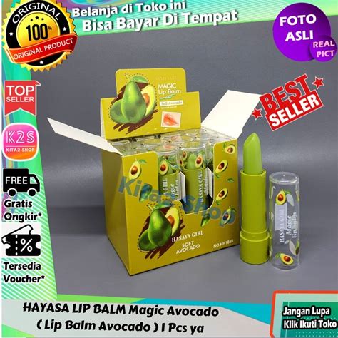 Avocado Magic Lipbalm Lip Balm Alpukat Thailand Dengan Hasil Pink