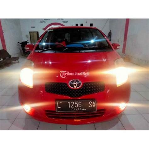 Mobil Toyota Yaris Tahun 2007 Bekas Warna Merah Manual Siap Pakai Di