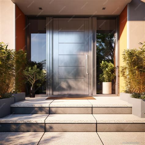 Premium AI Image | modern door entrance