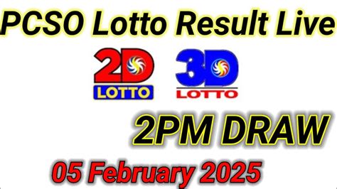 Lotto Result Today 2pm Live Draw February 5 2025 Swertres Ez2 Pcso