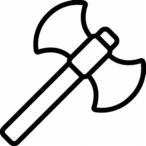 Double Axe Gaming Weapon Weaponry Icon Download On Iconfinder
