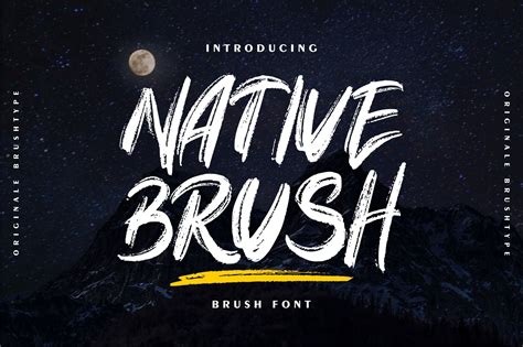 Native Brush Font Free Fonts