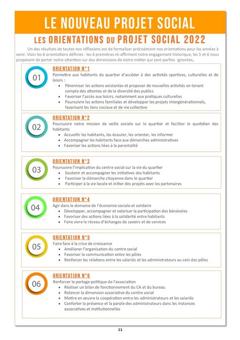 notre projet social centre social  danimation du biollay