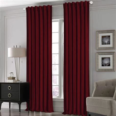 Maroon Living Room Curtains | Baci Living Room