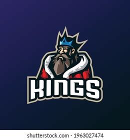 King Mascot Logo Design Vector Modern Stock Vector (Royalty Free ...