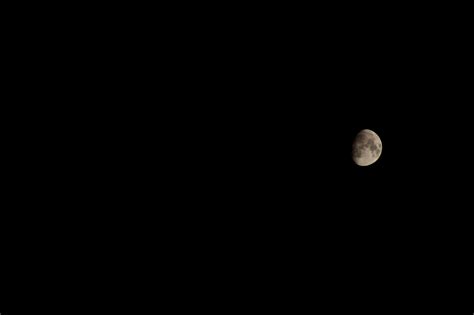 Half Moon Moon Black Hd Wallpaper Wallpaper Flare
