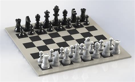 Chess Set Stl Files For 3d Printers Etsy