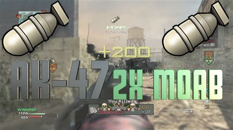 MW3 AK 47 DOUBLE MOAB On Dome YouTube