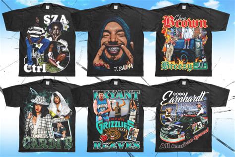 Design A Crazy Vintage Old School 90s Bootleg Rap T Shirt By Snowbei