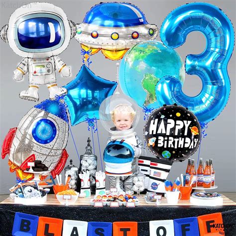 Buy Pieces Outer Space Rd Birthday Balloons Number Balloon