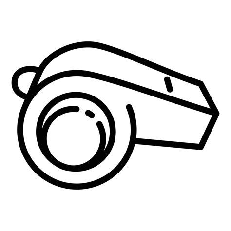 Whistle Icon Outline Style Vector Art At Vecteezy