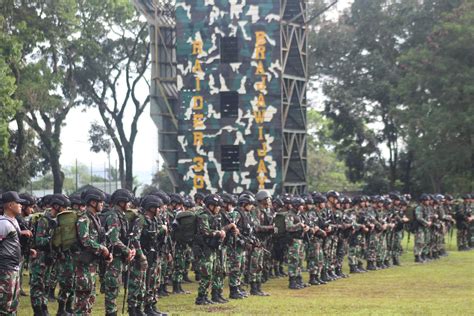 Yonif Raider Bjw Gelar Latihan Perang Hutan