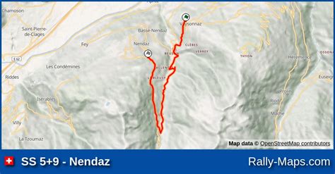 Ss Nendaz Stage Map Rallye International Du Valais Srm