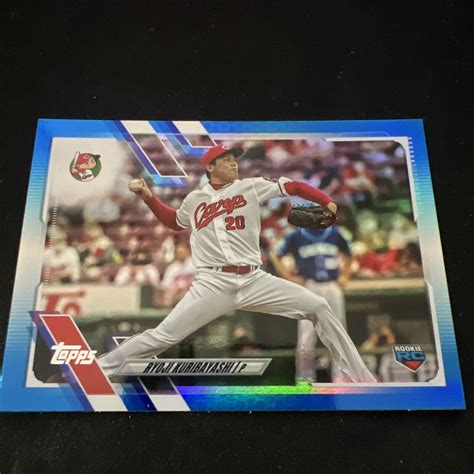 Ryoji Kuribayashi 8 2021 Topps Chrome Blue Foil 43 50 Rookie