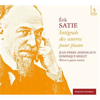 Erik Satie Int Grale Des Uvres Pour Piano Erik Satie Cd Album