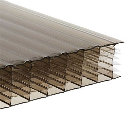 Bronze 35mm Thick Polycarbonate Roofing Sheets