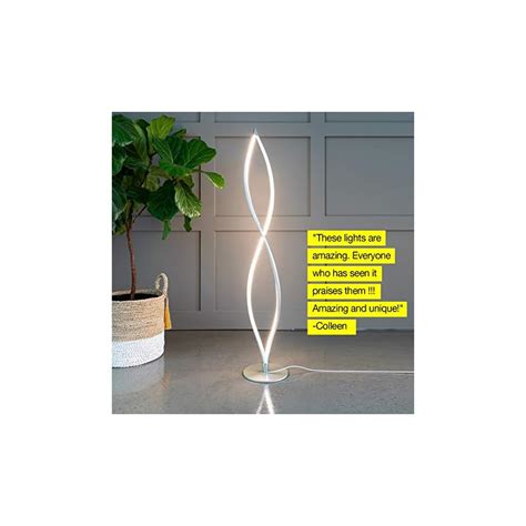 Brightech Twist Floor Lamp Bright Tall Lamp For Offices Modern Led