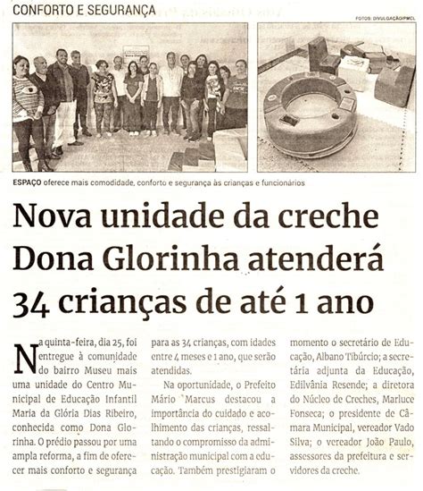 Nova unidade da creche Dona Glorinha atenderá 34 crianças de até 1 ano