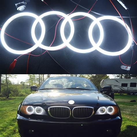 Special Fit For Bmw Angel Eye Halo Light 3014smd Led Ring For E46 3 Series White 2d 2 Door Coupe