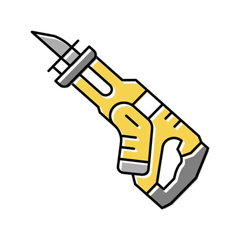 Reciprocating Saw Tool Color Icon Vector Illustration 19524699 Vector