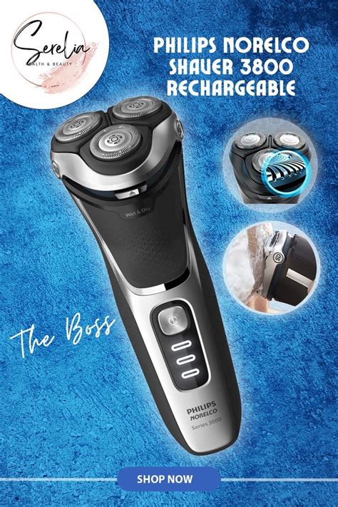 Philips Norelco Shaver Rechargeable Wet Dry Shaver With Pop Up