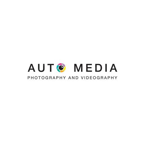Premium Vector | Auto media logo with a white background