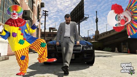 Gta Mod Clown Invasion Mod Clowns Everywhere Gta Mod Showcase