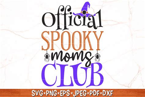 Official Spooky Moms Club SVG Halloween SVG