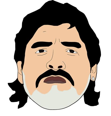 Diego Maradona Free Vector Clipart Images On
