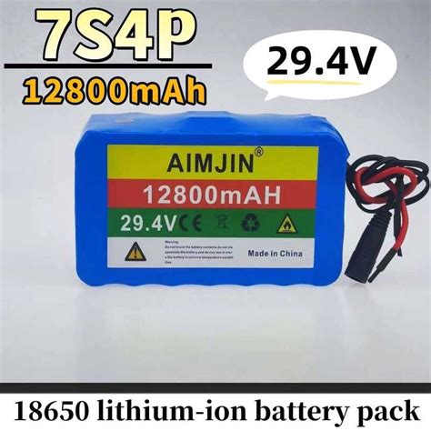 7S4p 29 4V 12800Mah 18650 Lithium Ion Rechargeable Pack Built In Bms