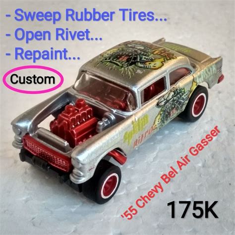 Jual Hot Wheels 55 Chevy Bel Air Gasser Custom Splittin Nitro Shopee Indonesia