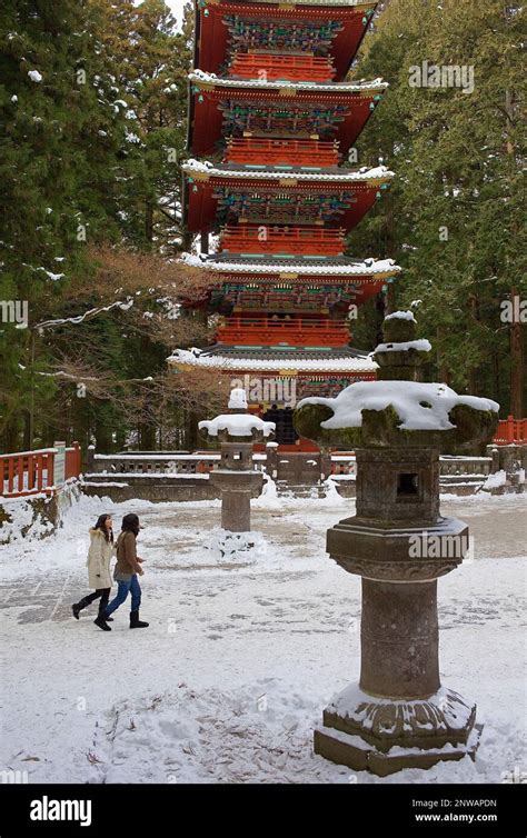 Toshogu Five Storied Pagoda Nikko Japan Stock Photo Alamy