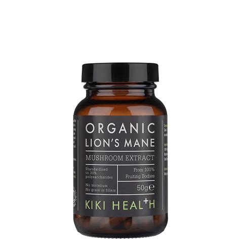 Kiki Health Organic Mushroom Extract Lions Mane Powder 50g