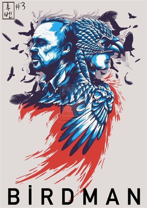 Birdman Alternative Movie Posters Movie Poster Art Film Art