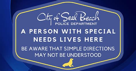 Seal Beach Police Introduces New Sticker Alerting Officers To People ...