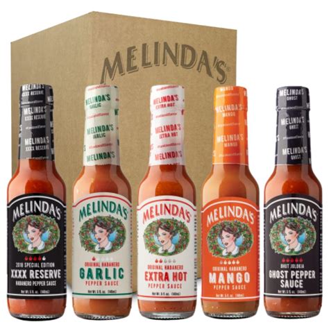 Melinda S Habanero Hot Sauce Variety Pack Pack Gourmet Gift Set With Xxxxtra Reserve Garlic
