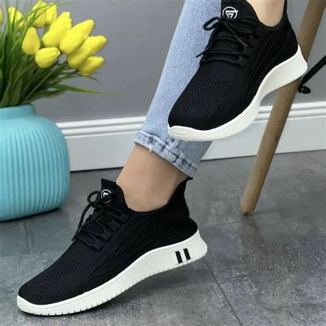 Купить Женские кросовки черные летние белая подошва (12236), цена 480 ...