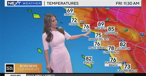 Alex Biston S Morning Forecast July 28 Cbs Los Angeles