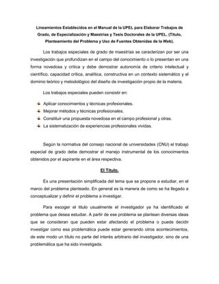 Lineamientos Upel PDF