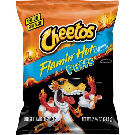 Pack Cheetos Puffs Cheese Snacks Flamin Hot Flavored Walmart