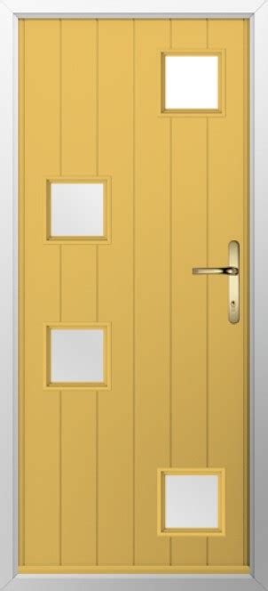 Solidor Modena Timber Composite Door In Buttercup Yellow