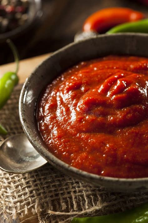 Hot Spicy Red Sriracha Sauce Stock Photo Image Of Mexican Seasoning