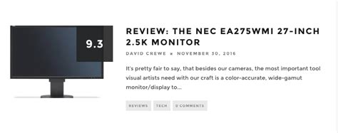 Review of the NEC EA275WMI 27" Monitor for Resource Magazine — David J ...