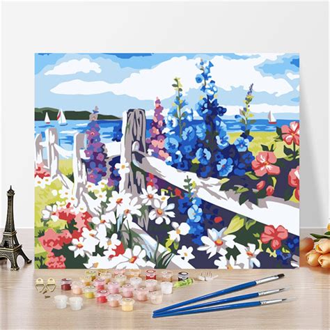 Pintura Guiada Por Números - pintura numerada Pintura Por Números Cenário cura pintura numero por ...