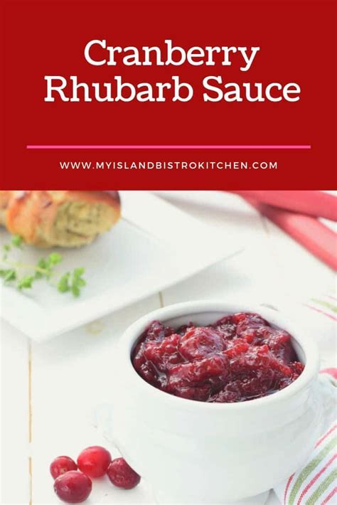 Cranberry Rhubarb Sauce Recipe Rhubarb Sauce Rhubarb Recipes Rhubarb