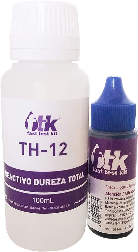 Ftk Pack Recambio Reactivos Dureza Th Ml Th Ml Amazon Es