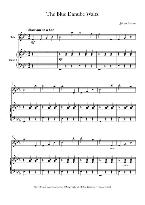 Flute Sheet Music Printable