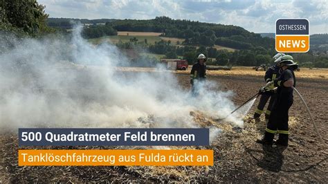 HOSENFELD 500 Quadratmeter Feld brennen Tanklöschfahrzeug aus Fulda