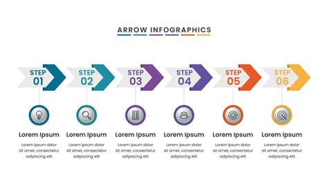 Modern Arrows Workflow Infographic For Business Presentation 23802014